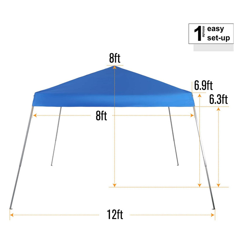 Syedali 12 Ft. W x 12 Ft. D Steel Pop-up Canopy