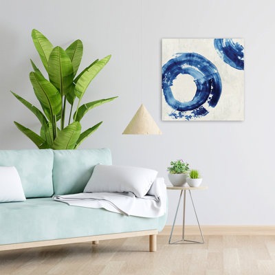 (Rf070-A) Bleu argenté III, art moderne moderne