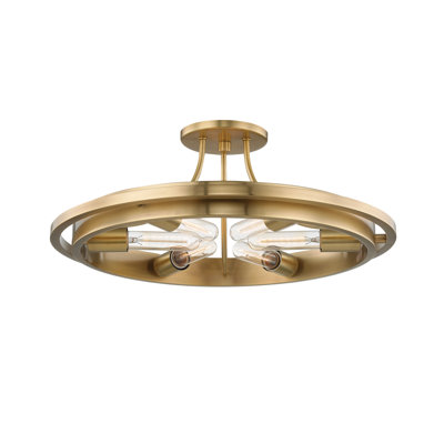 Plafonnier semi-encastré 21 po 6 lumières Chambers
