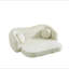 Canapé inclinable convertible courbé de 86 pouces, canapé-lit pliant sans cadre 2 en 1 avec base coulissante et siège profond, canapé inclinable en chenille à deux places, aucun assemblage requis-773180963