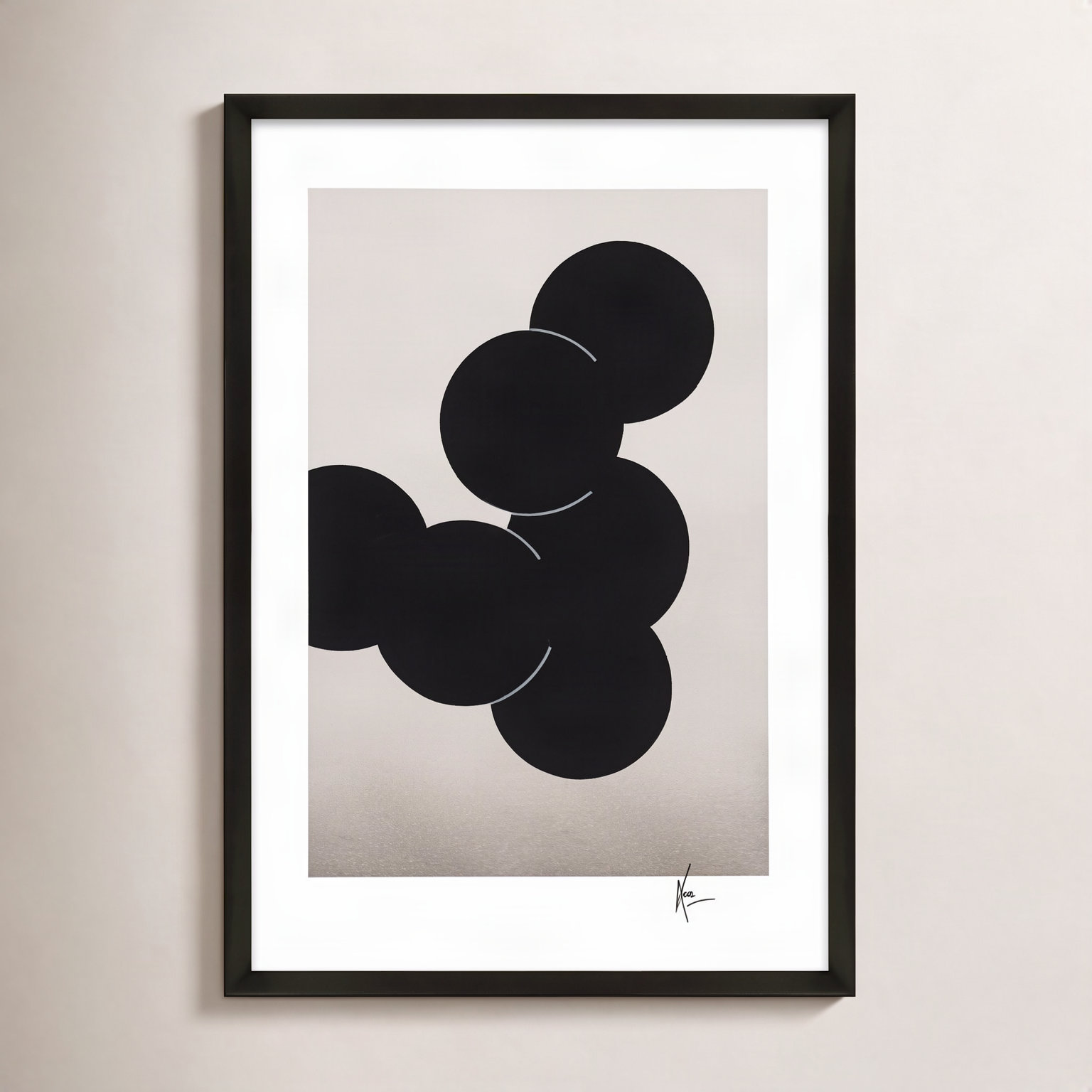 Orbit by Lee Lessem, Black, 30" H x 21" W x 1.25" D