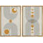 Mid-Century moderne bohème 2 pièces-100707475-100707476