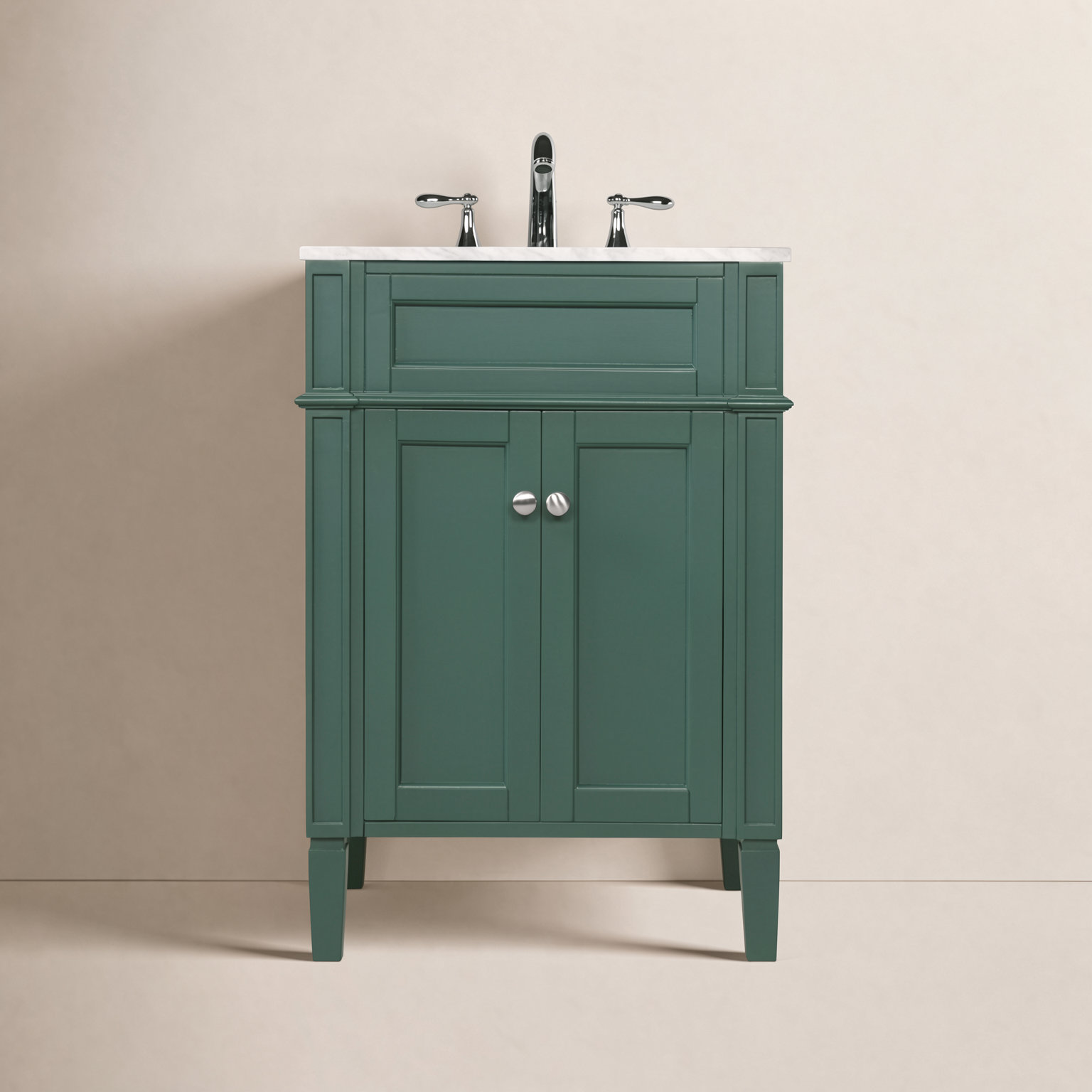 Rivers 24'' Single Bathroom Vanity, Green