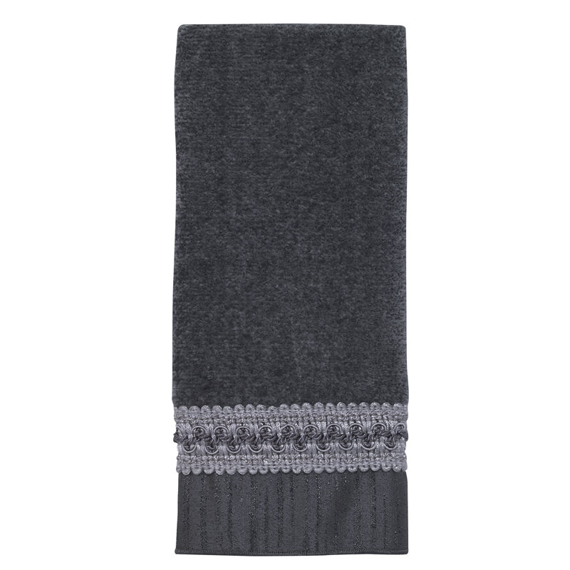 Canaday 100% Cotton Midweight Waffle Fingertip Towel, Granite
