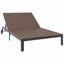 Chaise longue en rotin brun-1580627736