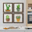 Boho Cacti I - Ensemble de 4 reproductions de cadres photo sur toile-1248026989-1247814918-1247815165