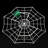 4' Outdoor Animated Spider Web