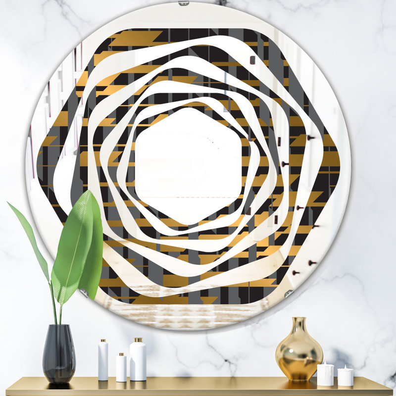 Miroir mural Whirl, H 23,6 po x l 23,6 po