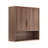 Walnut Bathroom Wall Cabinet 3 Tier Grille 2 Door-124753997