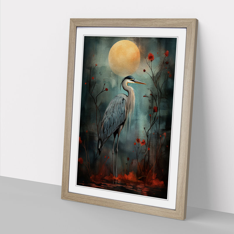Heron Dadaism - Framed Print