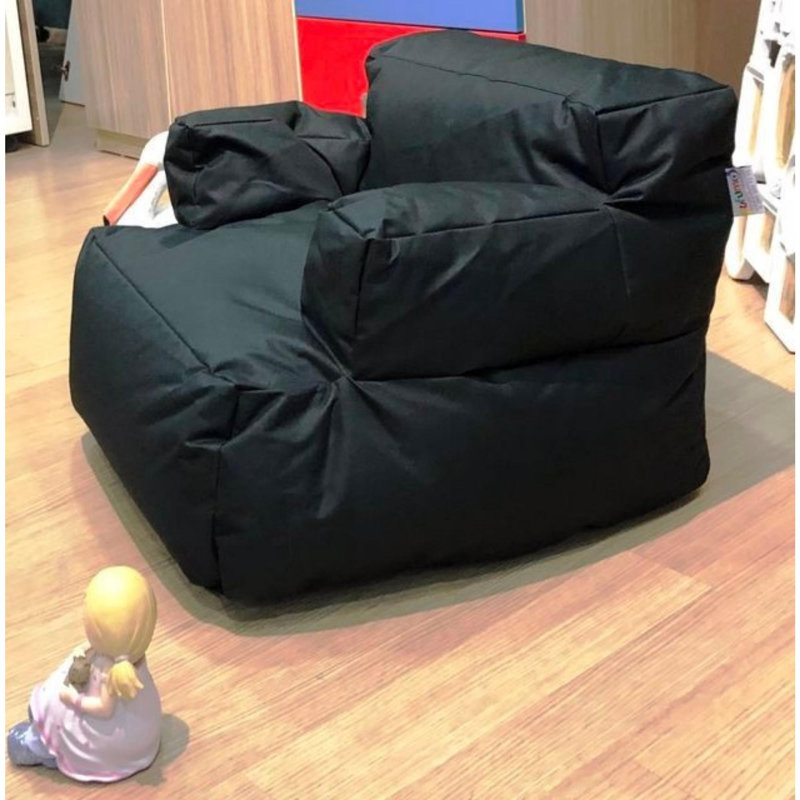 Fauteuil à billes, Polyester noir