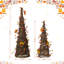 24"H Fall Rattan Berries and Maple Leaves Table Tree