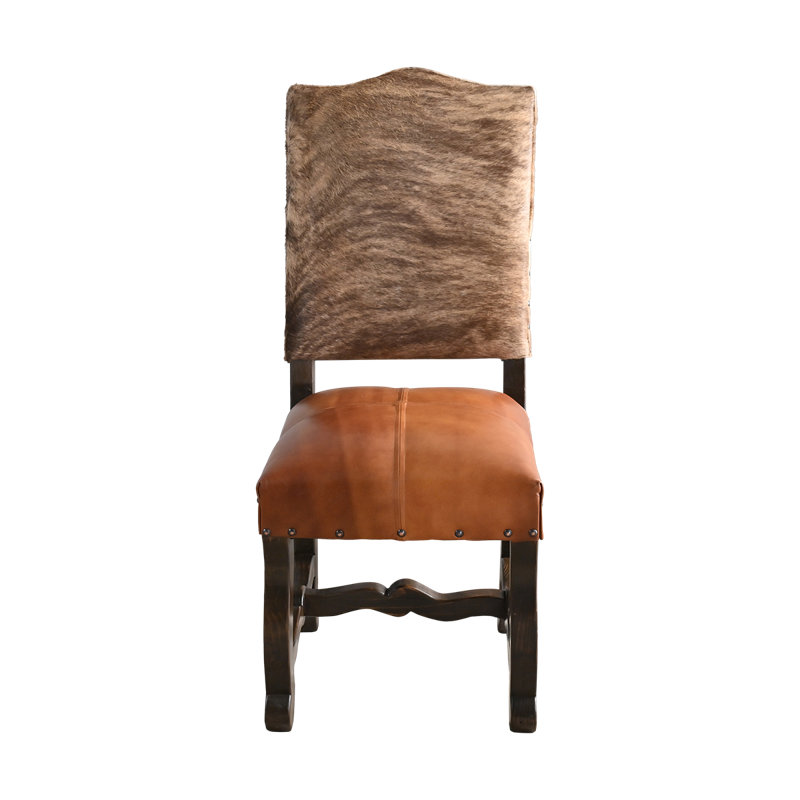 Chaise en cuir et cuir Sierra Brindle, Brown