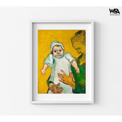 «Madame Roulin and Her Baby» par Vincent Van Gogh, maman et bébé, art mural, impression de bébé mignon, reproduction de peinture de chambre de bébé, décoration de chambre de bébé