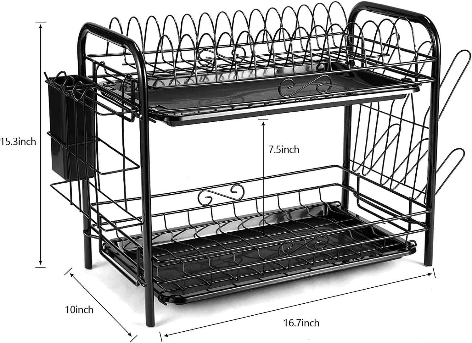 Stainless Steel 2 Tier Dish Rack SUPERIXO