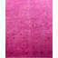 Overdyed Hand-Knotted Wool Modern-Contemporary Purple Area Rug 7' 10" x 8' 4"