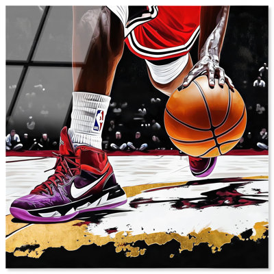 "Fired Up at the Court", impression sur toile par Art Remedy