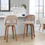 Tabouret de comptoir à hauteur fixe avec pivot-1785626205