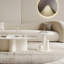 Table moderne moderne simple à vent crème-125119440