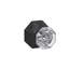 Alexandria Non-Turning Glass Knob with Rosewood Trim