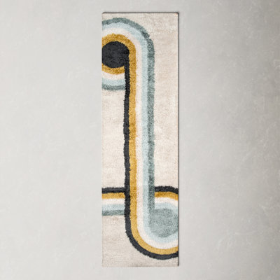 Alstrom Hand Tufted Geometric Indoor Rug