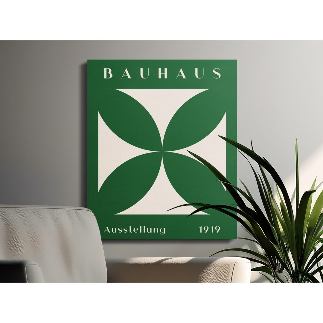 Bauhaus Canvas Wall Art, Ausstellung 1919 Print, Gallery Wrapped Canvas, Modern Art Print, Ready to Hang, Bauhaus Exhibition Poster