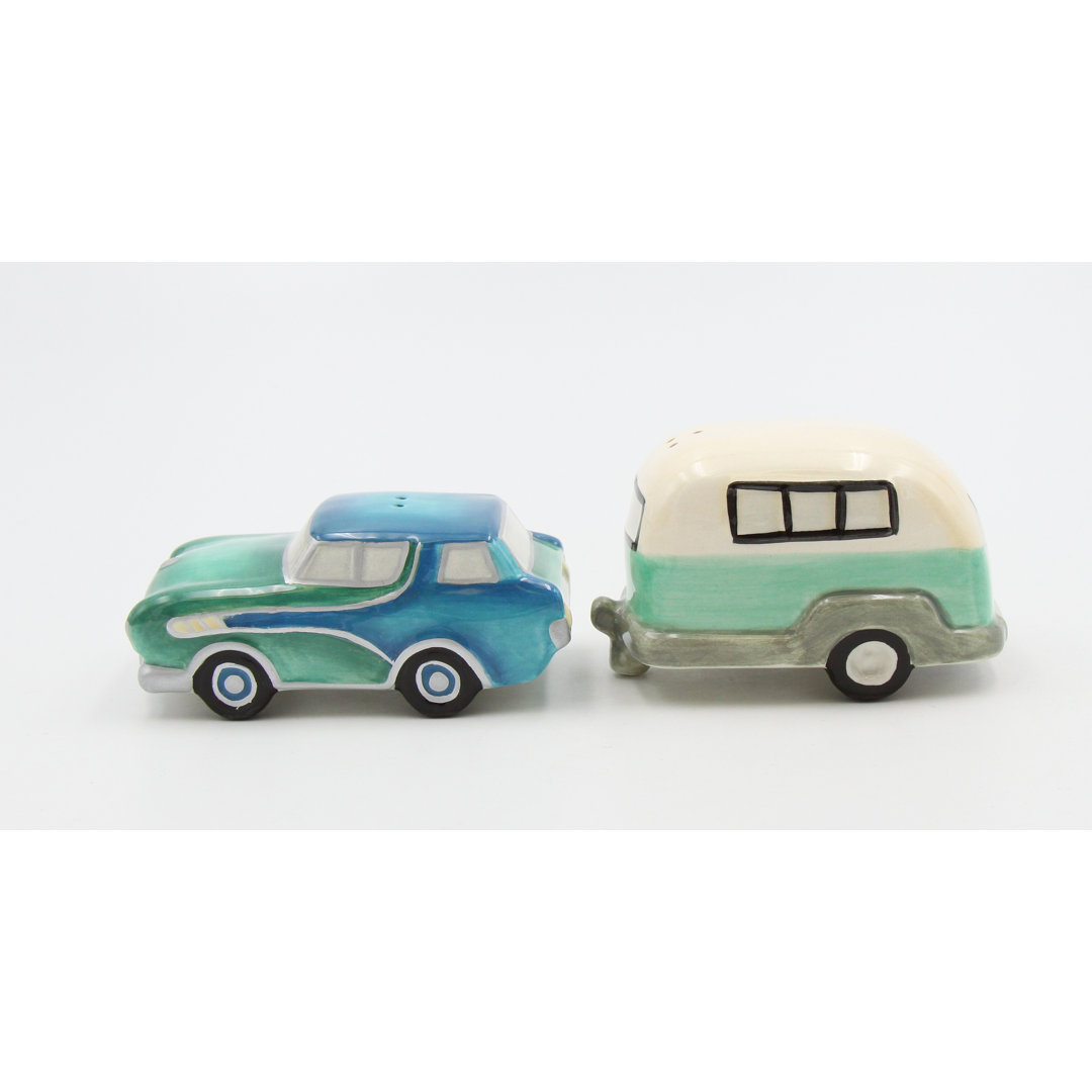 Cosmos Gifts Happy Camper Salt and Pepper Shaker Set Cosmos Gifts