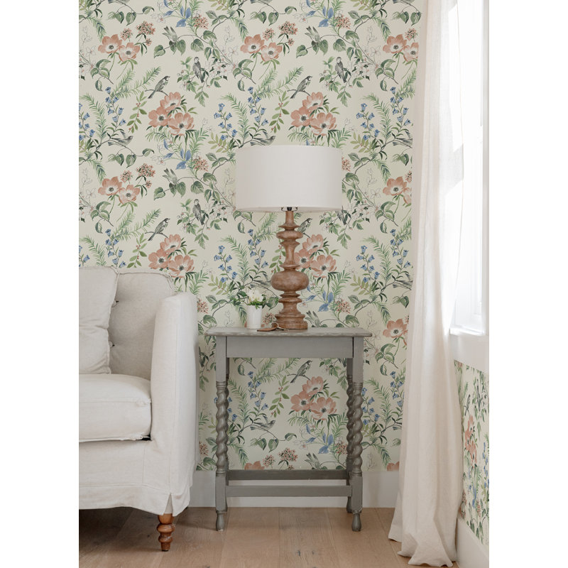 Harton Floral Roll, Beige