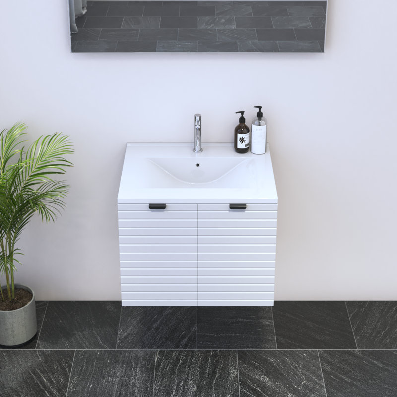 Meuble-lavabo flottant 60 po 23,6 po Capri