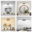 Luminaire de salle de bain moderne à DEL 32 po - Élégante applique murale en métal noir pour miroir, vestiaire ou lavabo-411056197