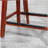 30-inch cherry red bar stool, bone-colored seat-490146551-490146556-490146555