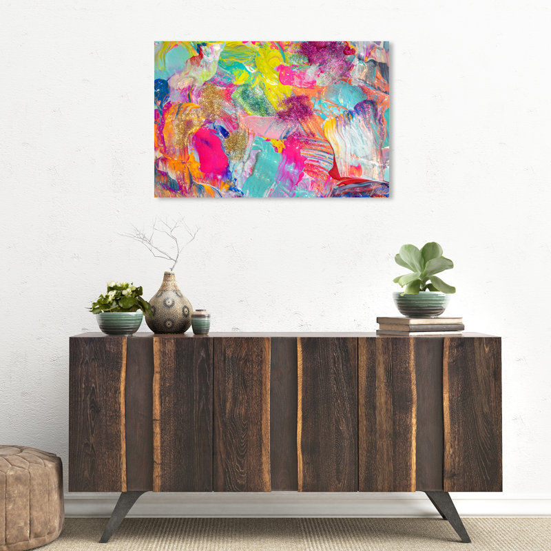 «Abstract Miami Beach Textures», impression sur toile, Toile tendue, H 20 po x l 30 po
