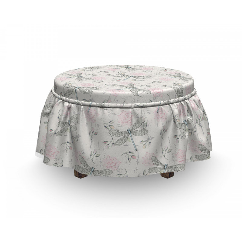 Box Cushion Ottoman Slipcover