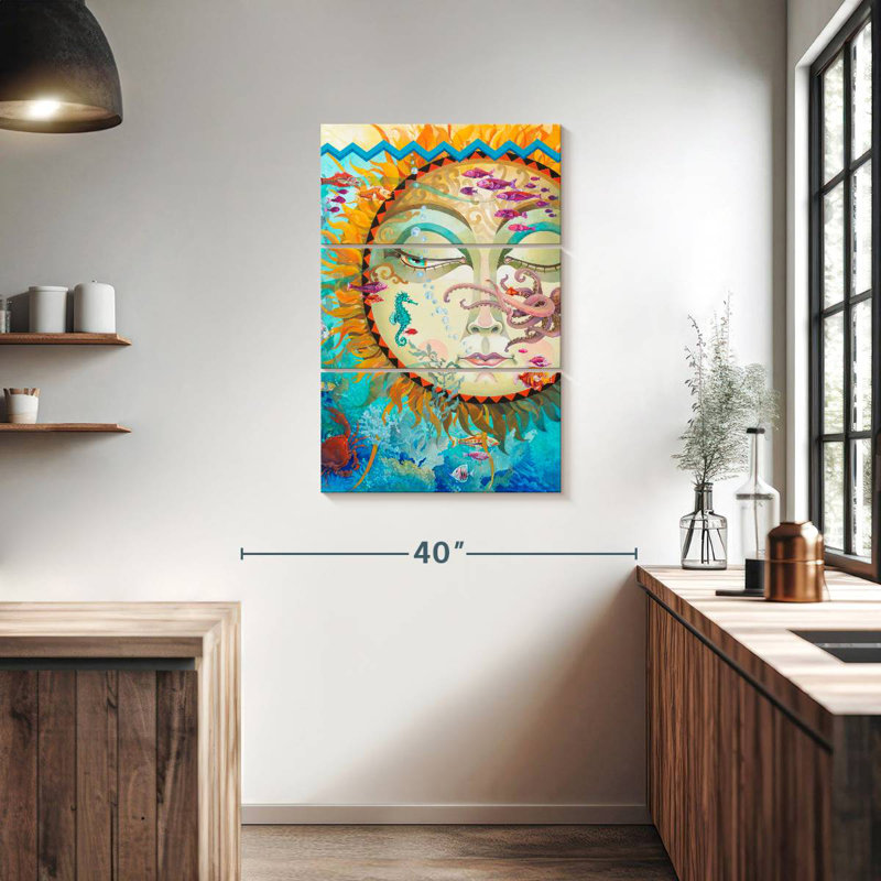 Oberle Underwater Sunset, 38" H x 24" W