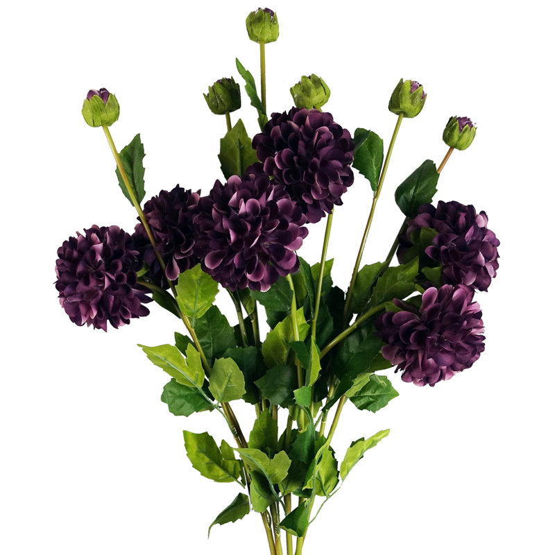 Plastic, Silk Artificial Arrangement, Purple