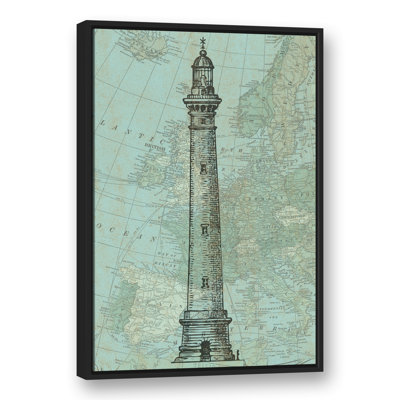« phare côtière map », impression sur toile
