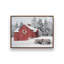 Red Christmas Barn and Wagon by Lori Deiter Art Print-732003898-732003897-732003900
