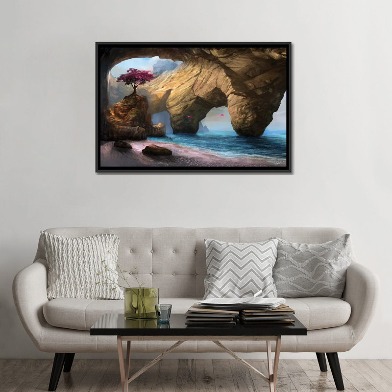 «Fragility of Life», impression sur toile, H 18 po x l 26 po x P 1,5 po, Toile avec cadre noir, Pas de tapis