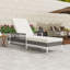 Chaise longue en rotin PE tissé à la main toutes saisons avec caractéristiques réglables et structure robuste, coussin-1480068516