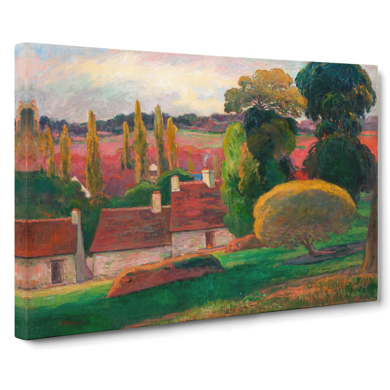 A Farm In Brittany by Paul Gauguin - Wrapped Canvas, 50cm H x 76cm W x 3cm D