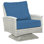 Bella Wicker Teak Outdoor Swivel Lounge Chair