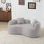 Causeuse incurvée de 66,93 pouces avec éponge à compression complète, tissu en velours de peluche, canapé compact sans assemblage pour les petits espaces, capacité de 350 lb-260908832
