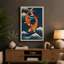 Dancing Koi Japandi - Wrapped Canvas-754947455-754947449
