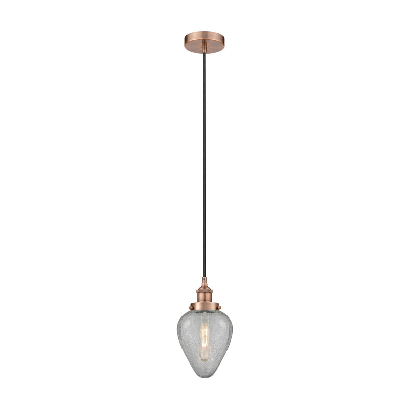 Luminaire suspendu 1 lumière Ameet, Cuivre antique
