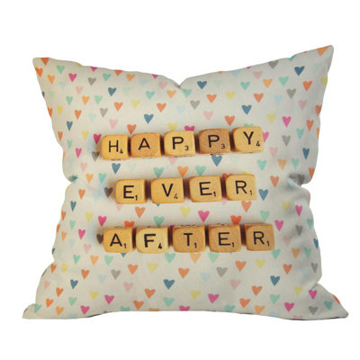 Happy Ever After Outdoor Throw Pillow