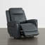 Fauteuil inclinable électrique en cuir véritable avec appui-tête réglable-1324257842