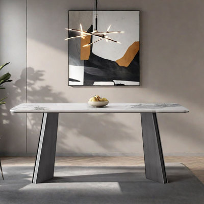 Modern Italian Rectangular Marble Dining Table