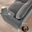  Canapé modulaire 112 po, canapé modulaire rembourré 3 places 112 po, gris-131403076