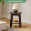 Table de bout Farmhouse avec tablette de rangement, table d'appoint étroite pour le salon-849460384