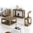 Inniss Modern Geometric 22" End Table with Open Shelf-883839137